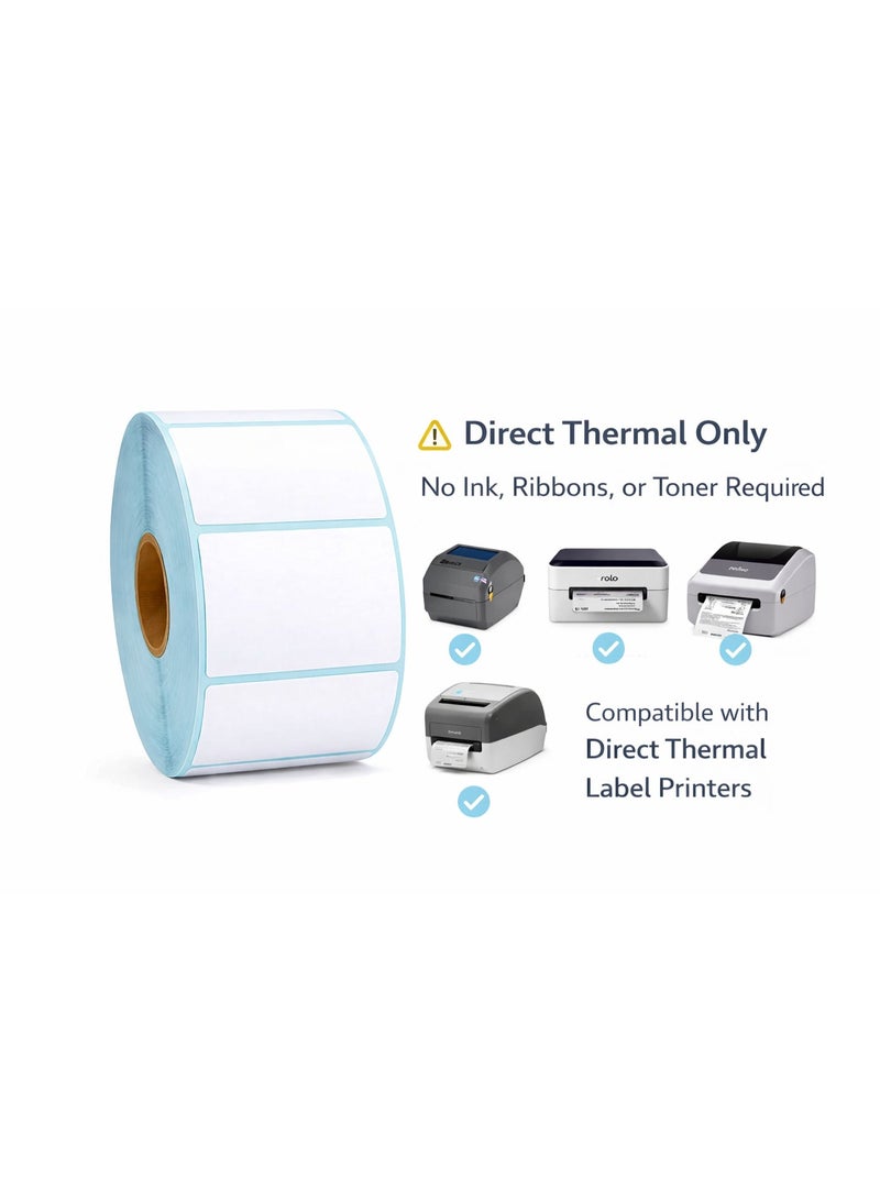 Thermal label paper suitable for label printers, waterproof and oil-resistant, suitable for barcode printing in homes, offices, and small businesses, 1000 labels/roll, label tape replacement 50×30mm - Image 3